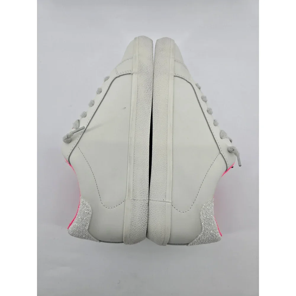 Vintage Havana Adina Sneakers Womens 11 White Neon Pink Silver Star Glitter Pop